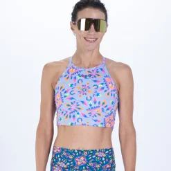 Women's Ltd Run Crop - Kaleidoscope