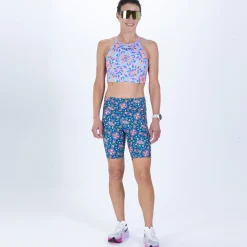 Women's Ltd Run Crop - Kaleidoscope