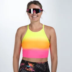 Women's Ltd Run Crop - Tropical Magic