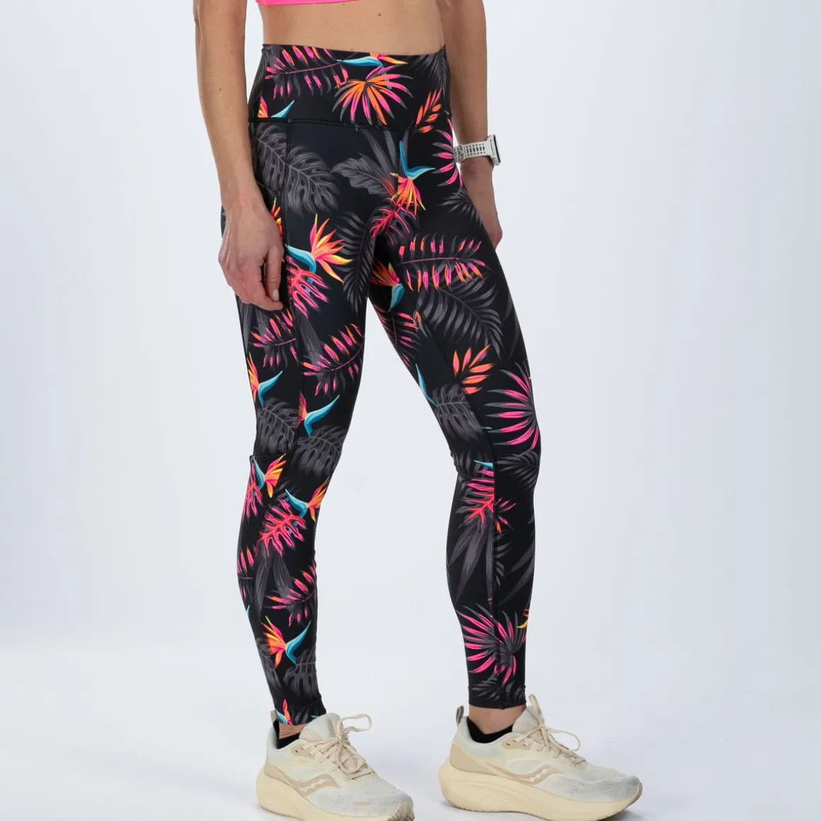 Women's Ltd Run High Rise Tight - Tropical Magic
