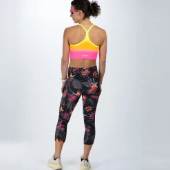 Women's Ltd Run High Rise Capri - Tropical Magic