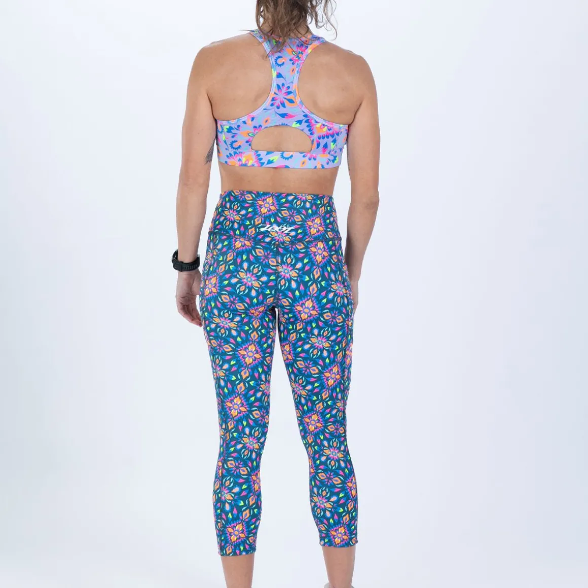 Women's Ltd Run High Rise Capri - Kaleidoscope