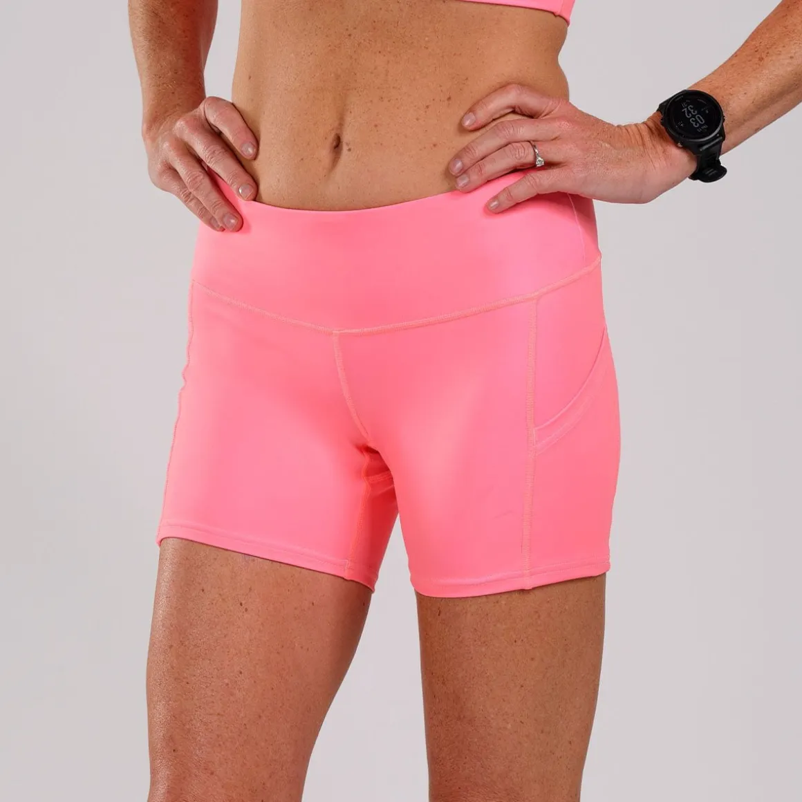 Women's LTD Run Pulse Short - Neon Coral