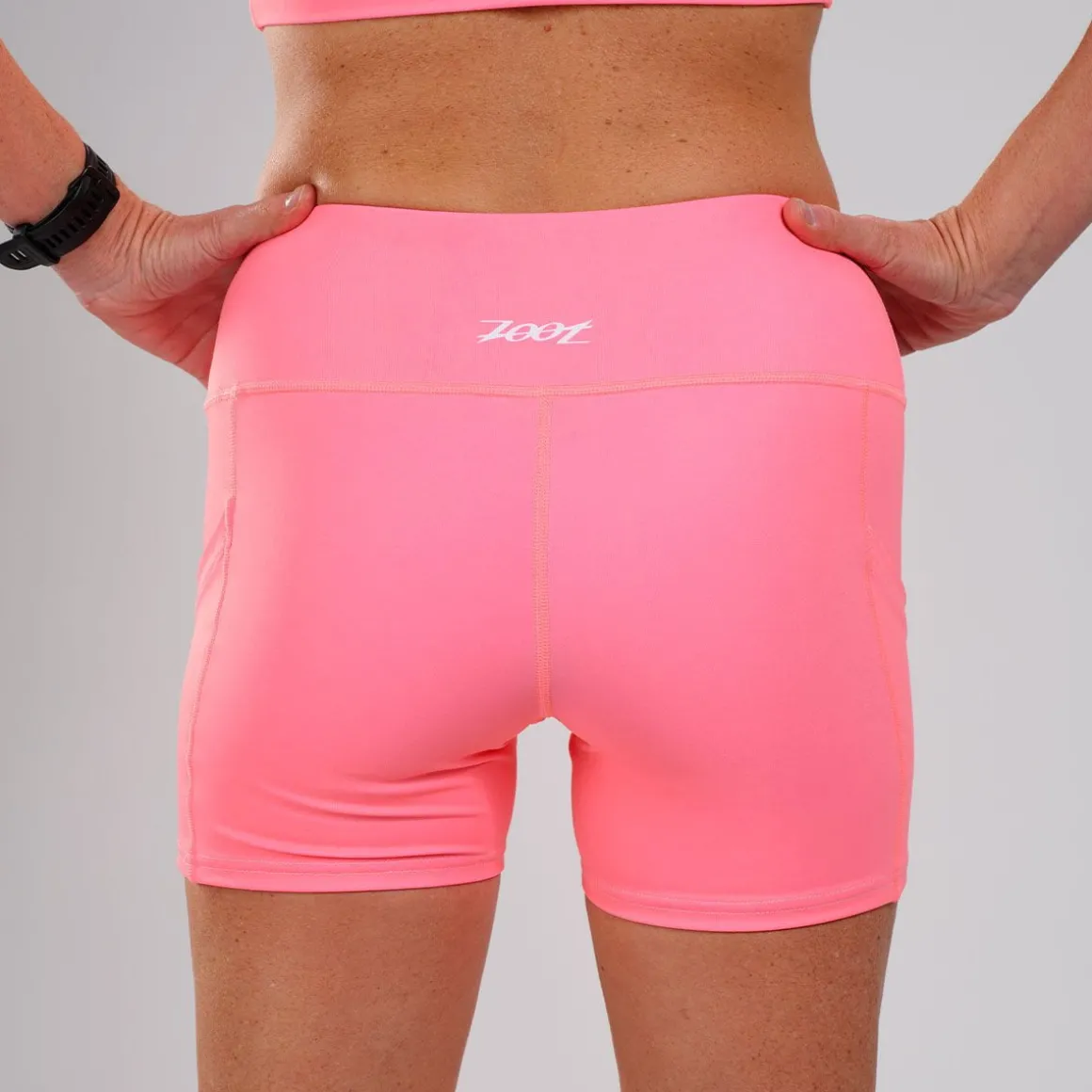 Women's LTD Run Pulse Short - Neon Coral