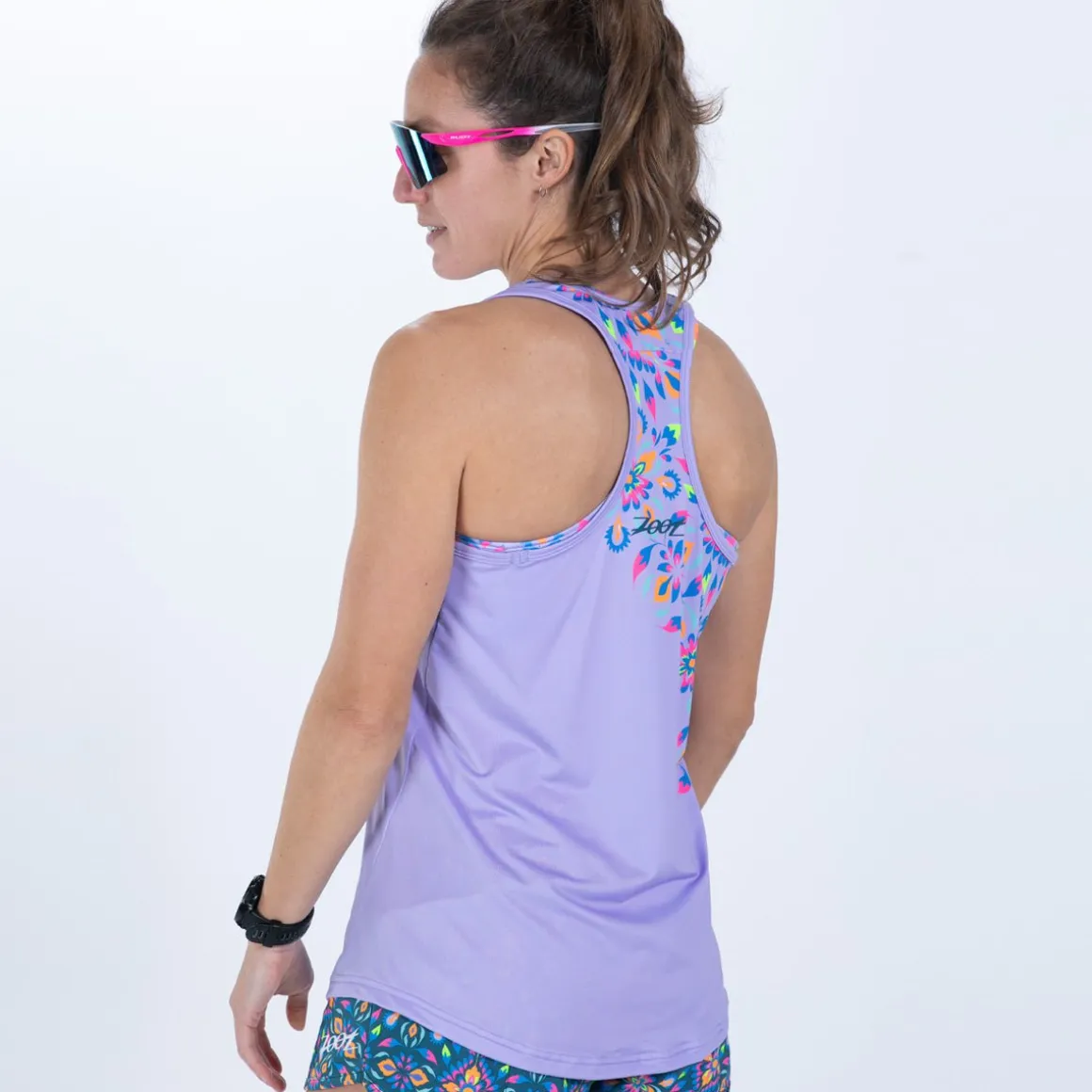 Women's Ltd Run Singlet - Kaleidoscope