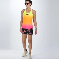 Women's Ltd Run Singlet - Tropical Magic