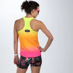 Women's Ltd Run Singlet - Tropical Magic