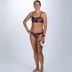 Women's Ltd Swim Racerback Bikini Top - Tropical Magic