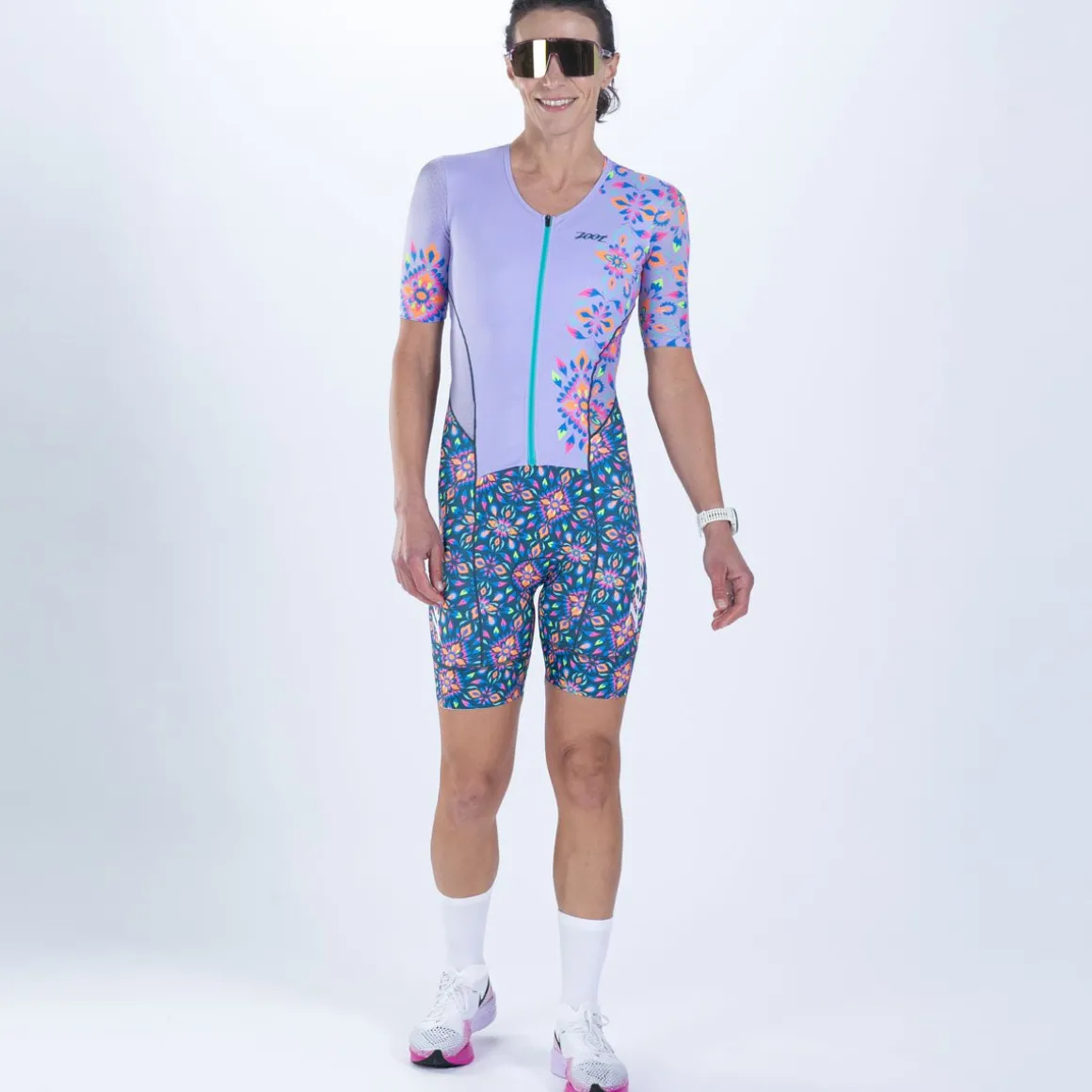Women's Ltd Tri Aero Fz Racesuit - Kaleidoscope
