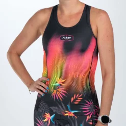 Women's Ltd Tri Racerback - Tropical Magic