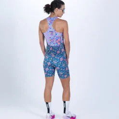 Women's Ltd Tri Slvs Fz Racesuit - Kaleidoscope