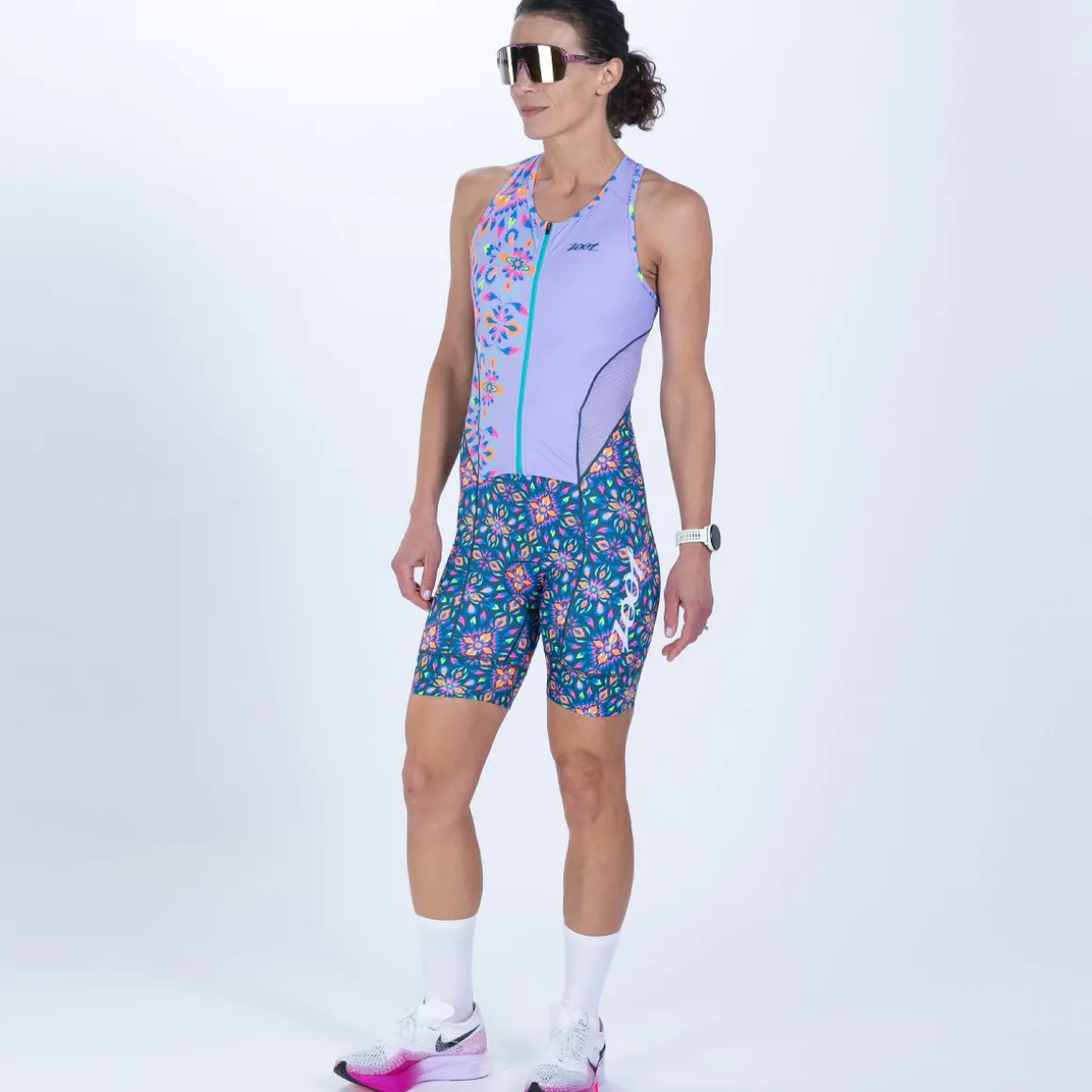 Women's Ltd Tri Slvs Fz Racesuit - Kaleidoscope