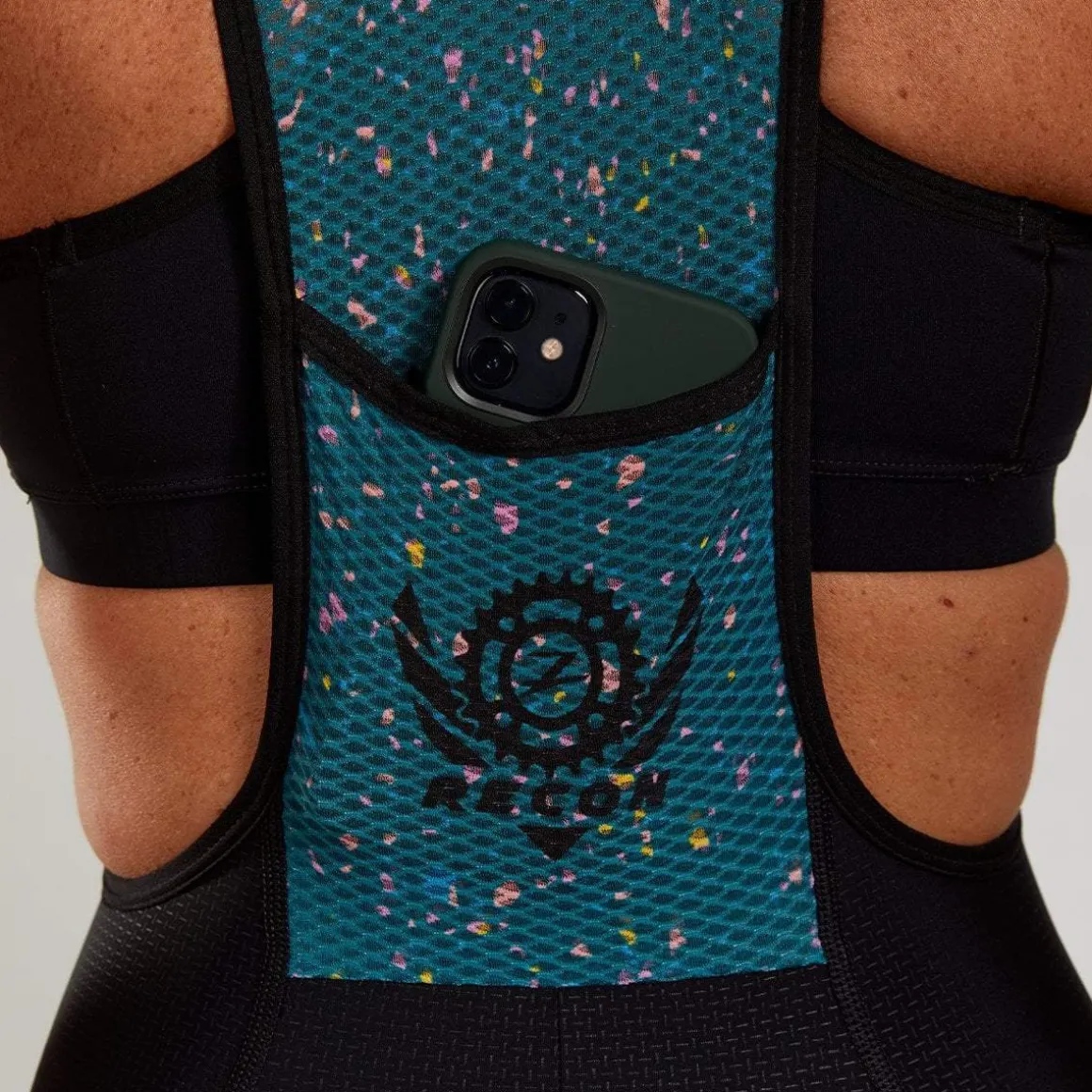 Womens Recon Cycle Bib - Coal Black