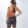 Women's Sprint Tri Hyperglide Open Back Racesuit - Tropical Magic