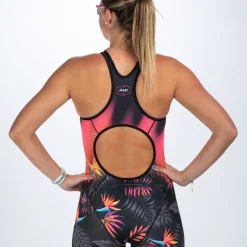 Women's Sprint Tri Hyperglide Open Back Racesuit - Tropical Magic