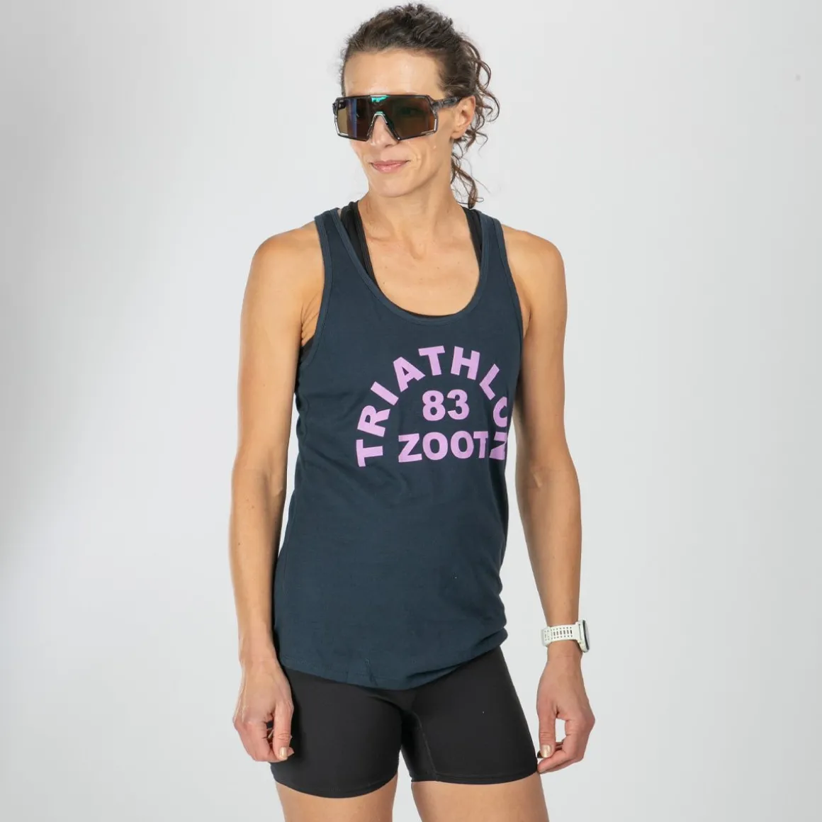 Women's Triathlon Arch Racerback Tank - Midnight Navy