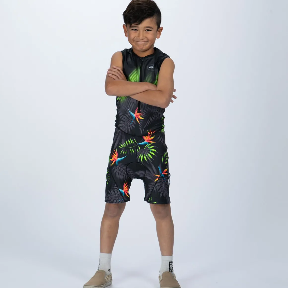 Youth Ltd Tri Protégé Racesuit - Tropical Magic Green