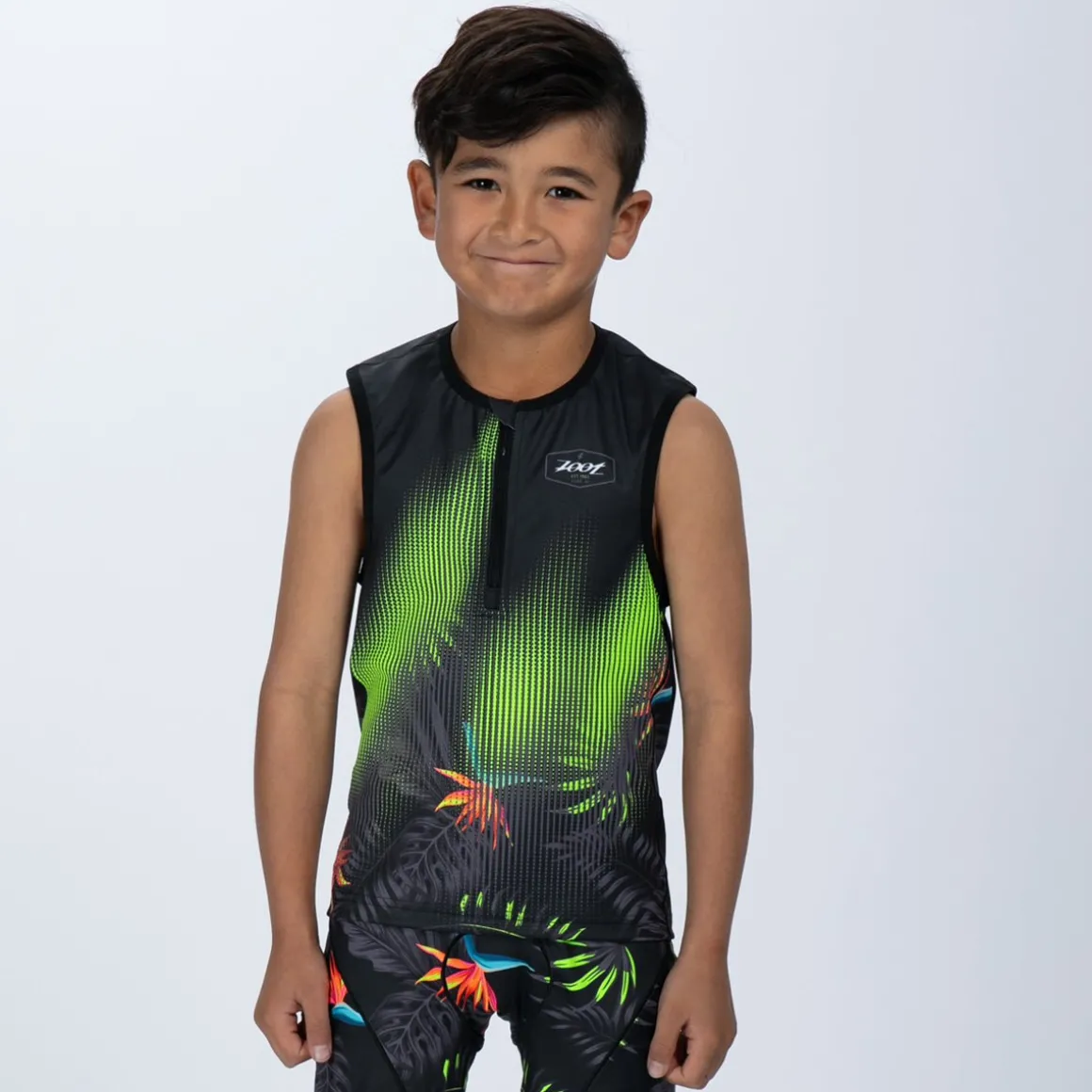 Youth Ltd Tri Protégé Tank - Tropical Magic Green