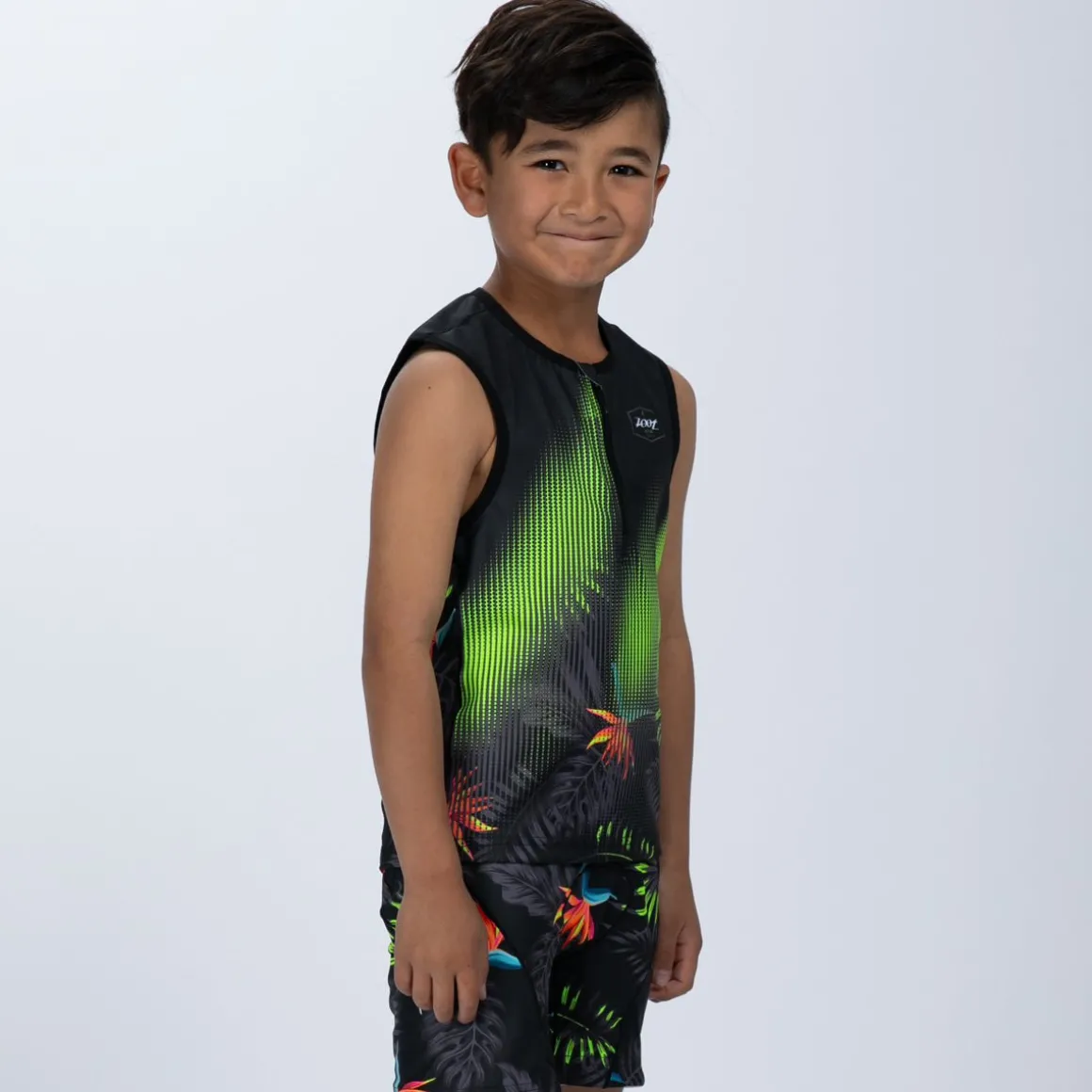 Youth Ltd Tri Protégé Tank - Tropical Magic Green